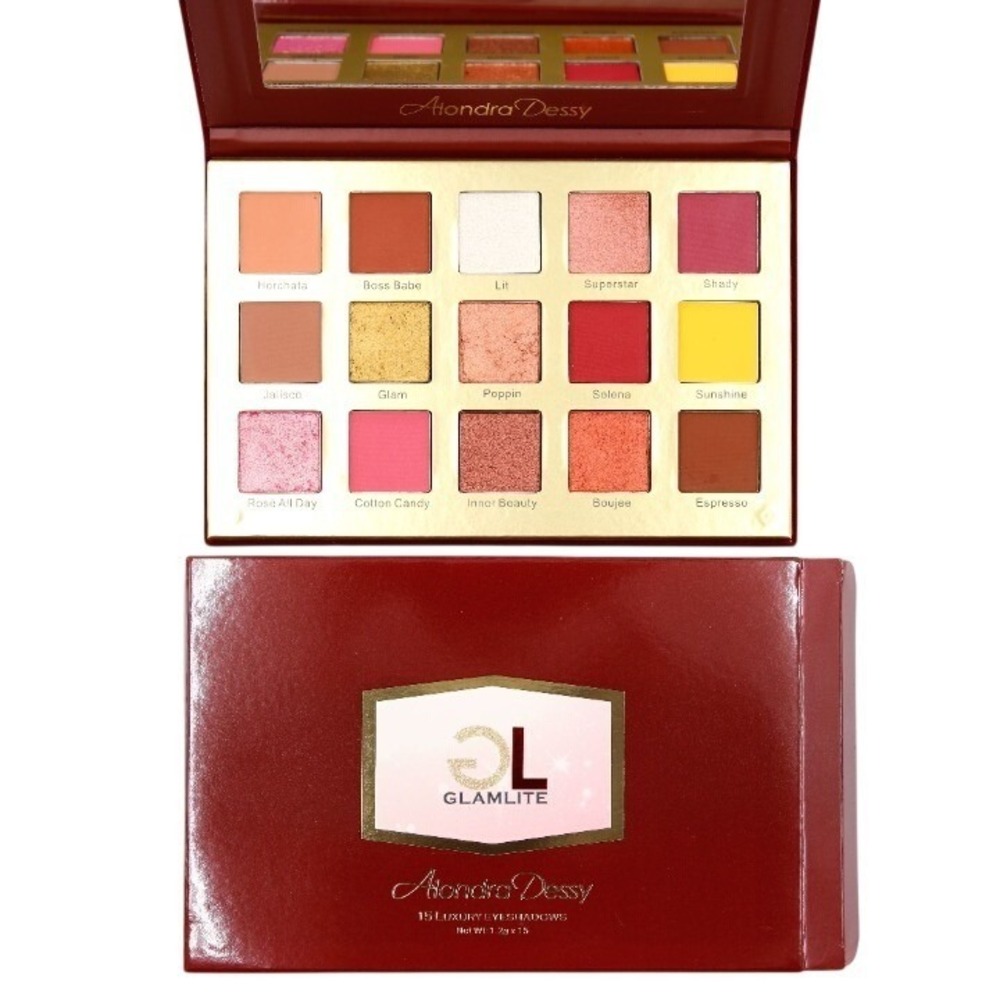 Glamlite x Alondra Dessy 15 Luxury Eyeshadows Palette‎